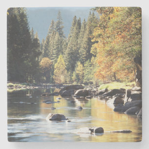 California, Sierra Nevada Mountains, Yosemite 7 Stone Coaster