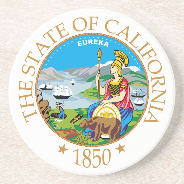 California sign coaster (Front)