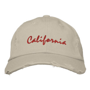 California simple text rough hat