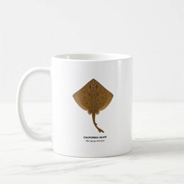 California Skate - California Marine Life Coffee Mug (Left)