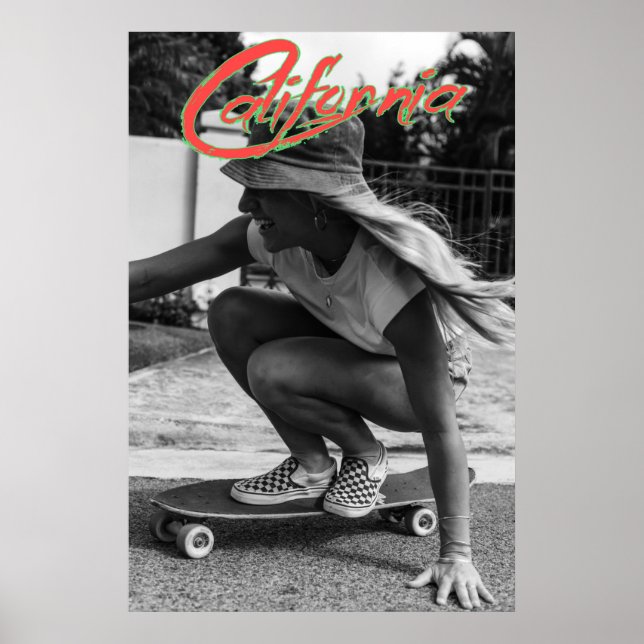 California Skater Girl Poster (Front)