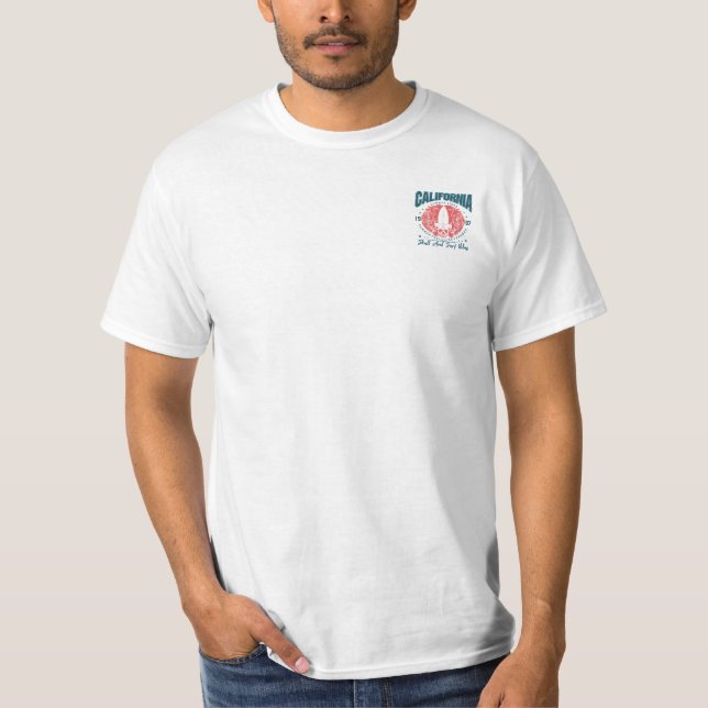 California Skull Surf Vibes Tee (Front)