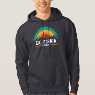 California Skyline Vintage Sunset Hoodie