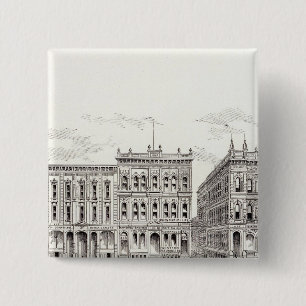 California South side Sansome and Leidesdorff 15 Cm Square Badge