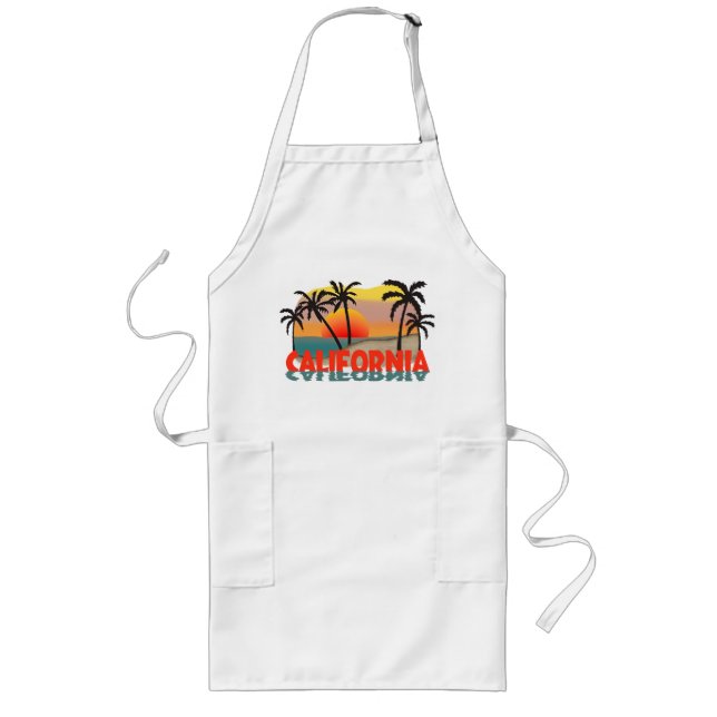 California Souvenir Long Apron (Front)