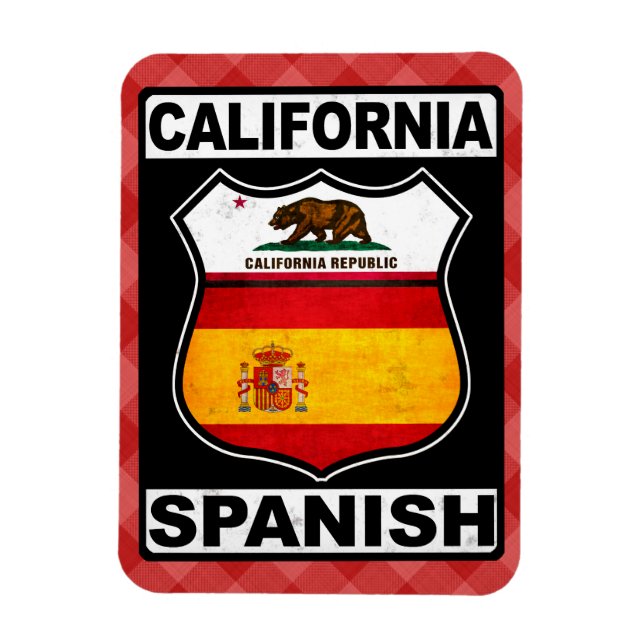 California Spanish American Magnet (Vertical)