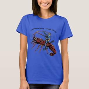 California Spiny Lobster Diving SCUBA Diver Urm T-Shirt