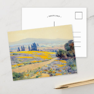 California Spring Landscape   Elmer Wachtel Postcard