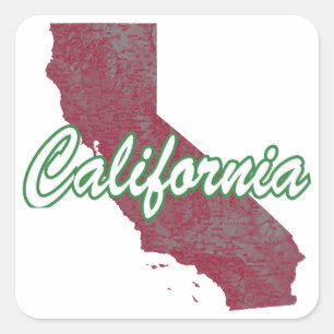 California Square Sticker