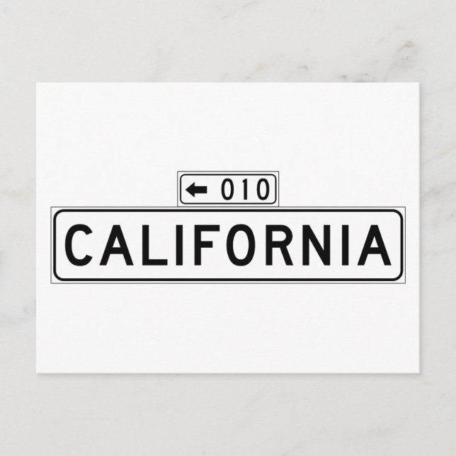 California St., San Francisco Street Sign Postcard (Front)
