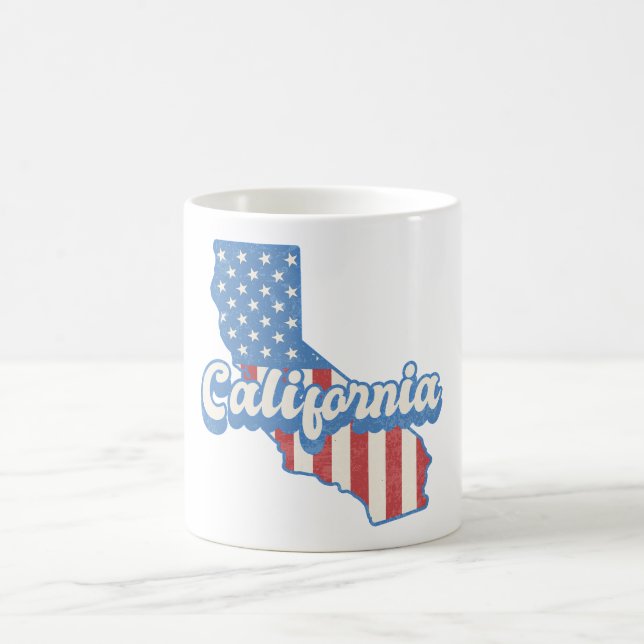California Stars & Stripes Silhouette Coffee Mug (Center)