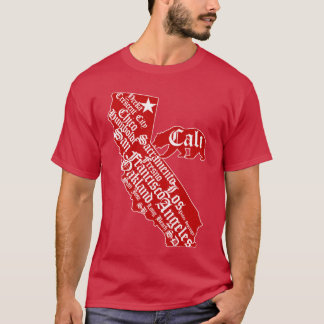 California State Bear vintage distressed look T-Shirt