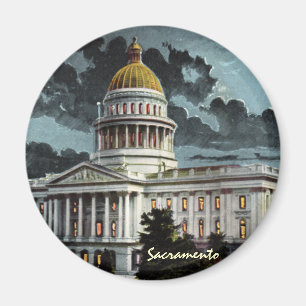 California State Capitol Moonlight Magnet