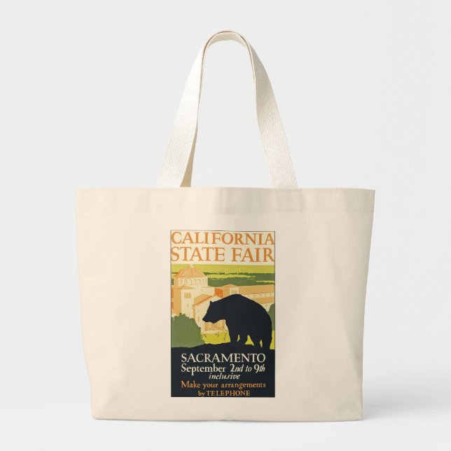 California State Fair Large Tote Bag (Front)