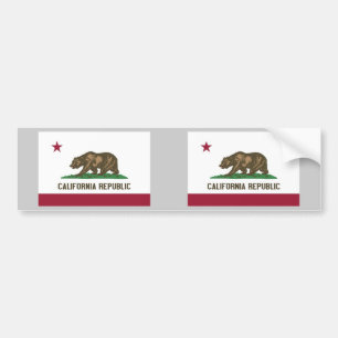 California State Flag Bumper Sticker