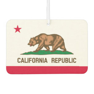 California State Flag Design Car Air Freshener