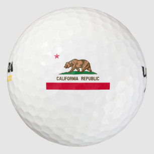 California State Flag Design Golf Balls