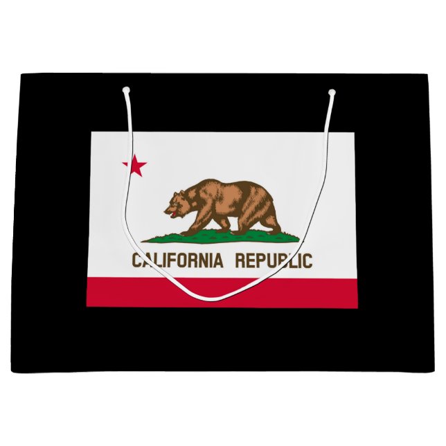 California State Flag Design Large Gift Bag (Front)