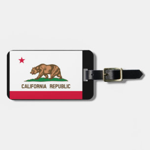 California State Flag Design Luggage Tag