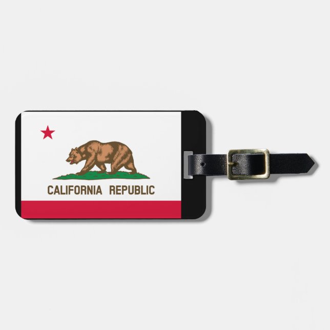 California State Flag Design Luggage Tag (Front Horizontal)