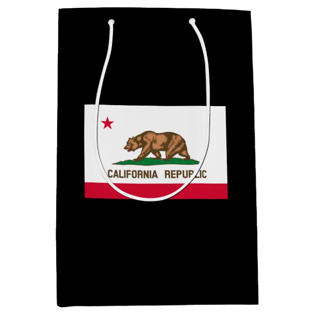 California State Flag Design Medium Gift Bag (Front)