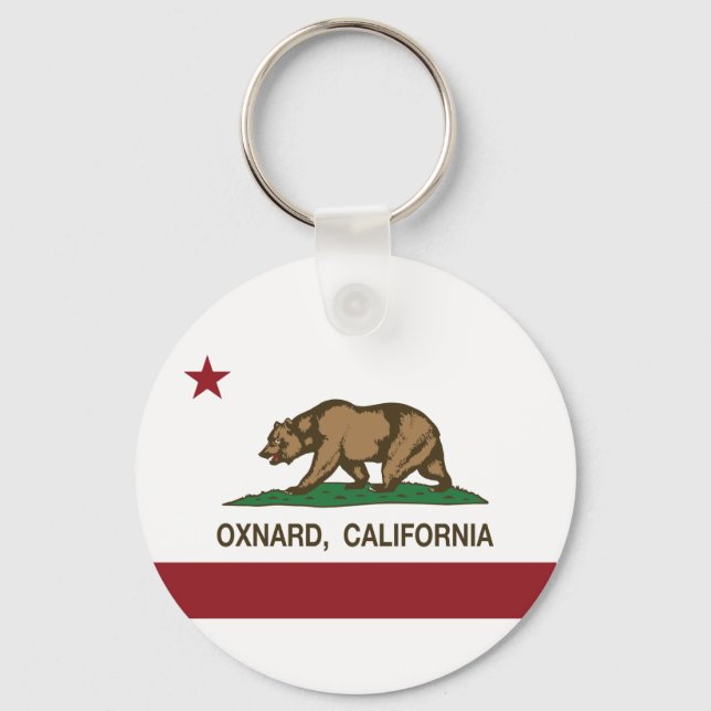 California State Flag Oxnard Key Ring (Front)