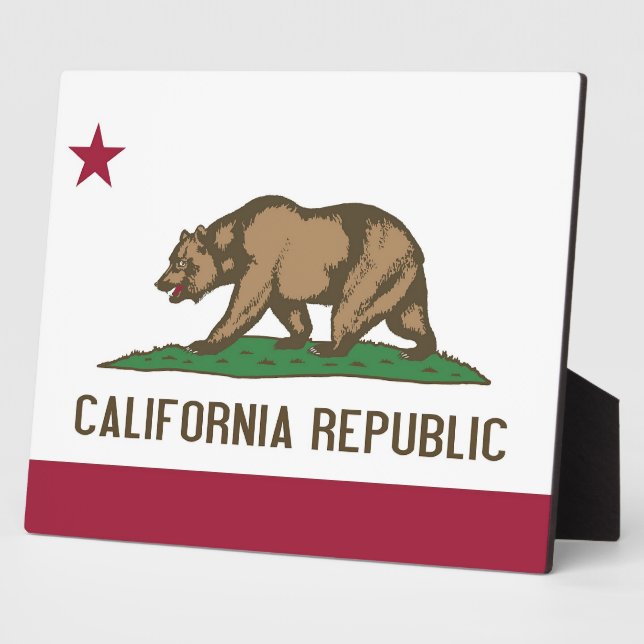 California State Flag Plaque (Side)
