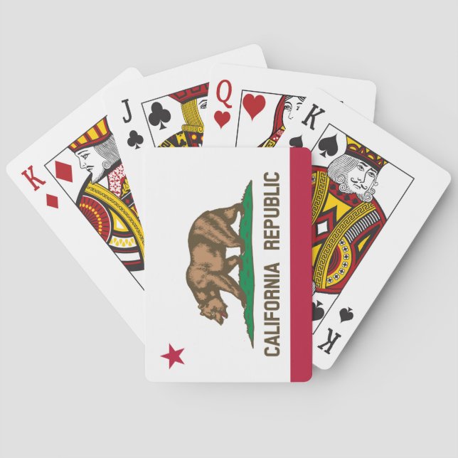 California State Flag Playing Cards (Back)
