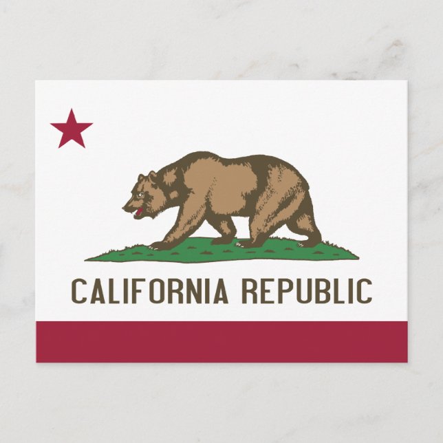 California State Flag Postcard (Front)