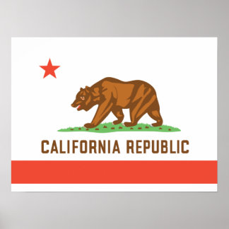 California State Flag Poster