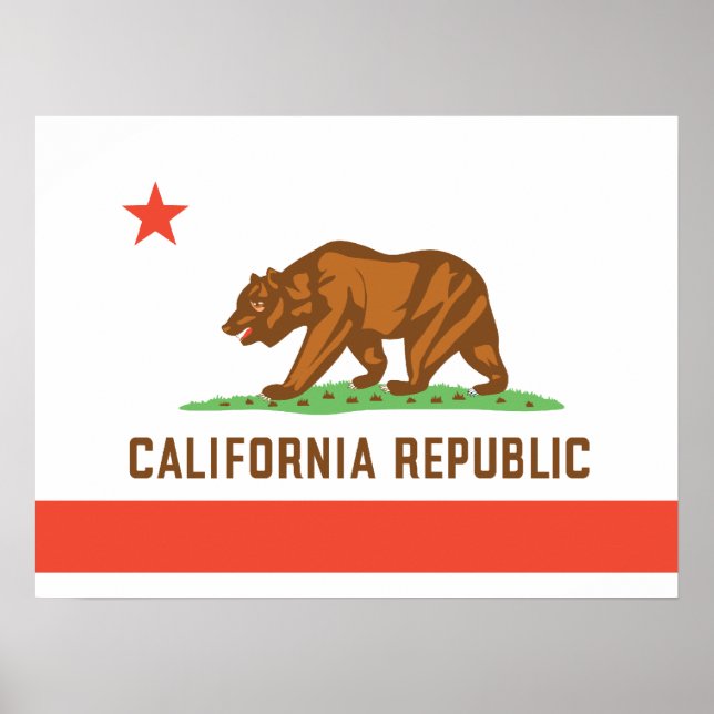 California State Flag Poster (Front)