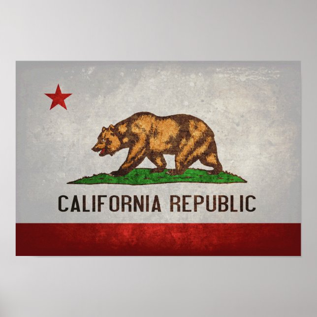 California State Flag Poster (Front)