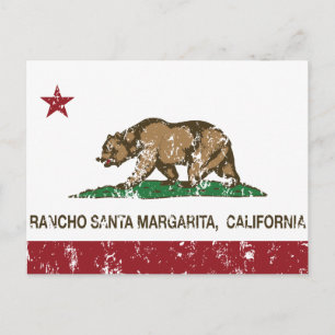 California State Flag Rancho Santa Margarita Postcard