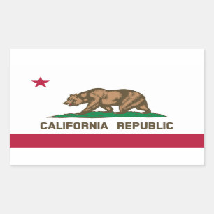 California State flag Rectangular Sticker