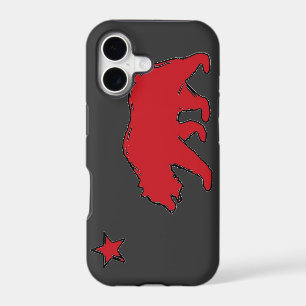 California state flag red grey bear iphone 5 case
