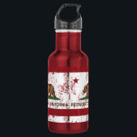 California State Flag Redwood City 532 Ml Water Bottle<br><div class="desc">Redwood City California State Flag</div>