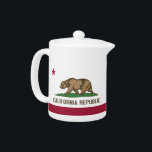 California State Flag Teapot<br><div class="desc">Add a touch of Californian pride to your tea time with our exclusive teapot featuring the flag of California! Crafted with meticulous attention to detail, this teapot is more than just a practical kitchen accessory; it's a celebration of Californian heritage and cultural pride. The elegant design proudly showcases the iconic...</div>