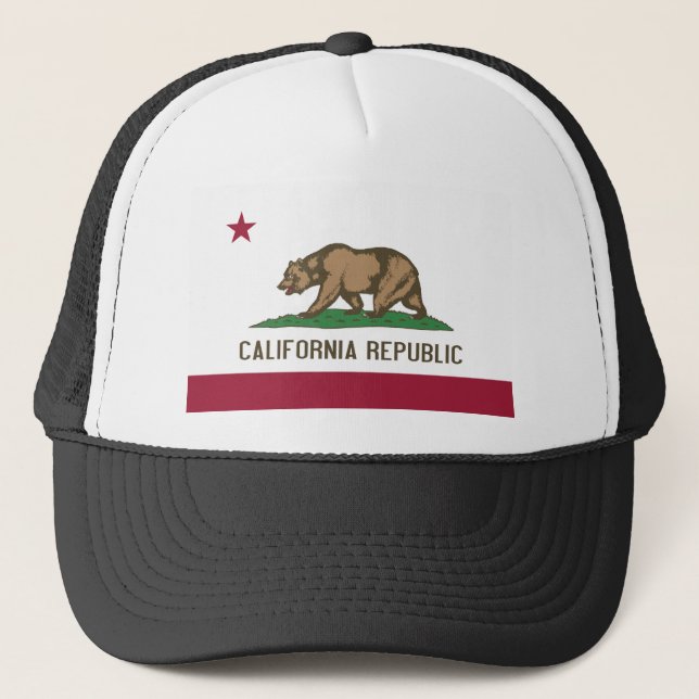 California State Flag Trucker Hat (Front)