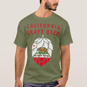 California State Flag United States of Craft Red T-Shirt
