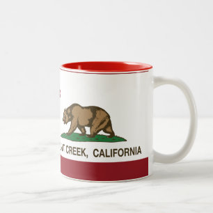 California State Flag Walnut Creek Two-Tone Coffee Mug