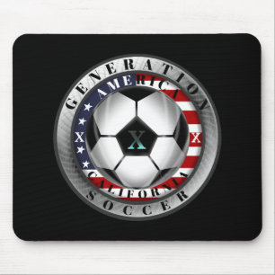 California State Generation X American Soccer Mouse Mat