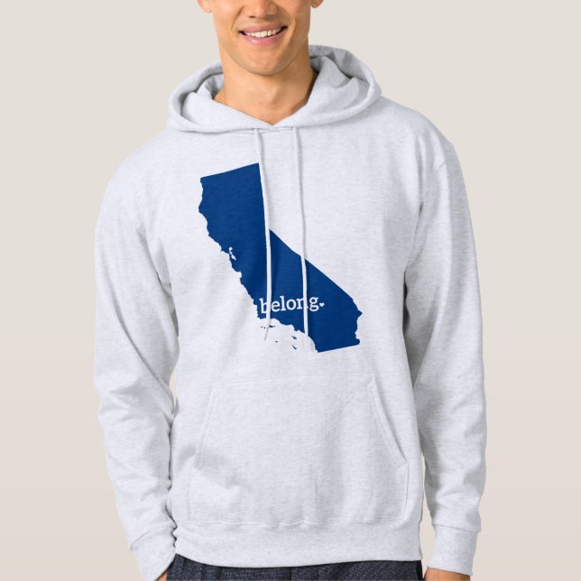 California State Map Belong Hoodie (Front)