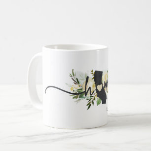 California State Personalised Home City Rustic Coffee Mug