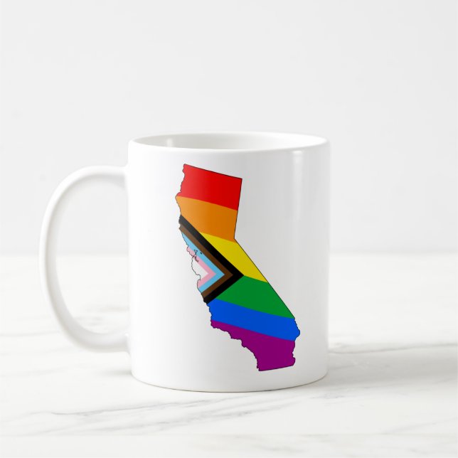California State Pride LGBTQ Progress Pride Coffee Mug (Left)