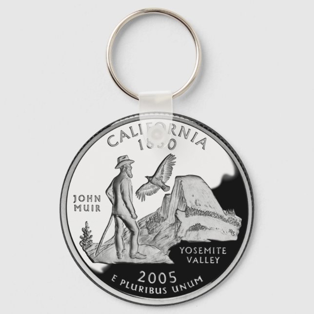 California State Quarter Key Ring (Front)