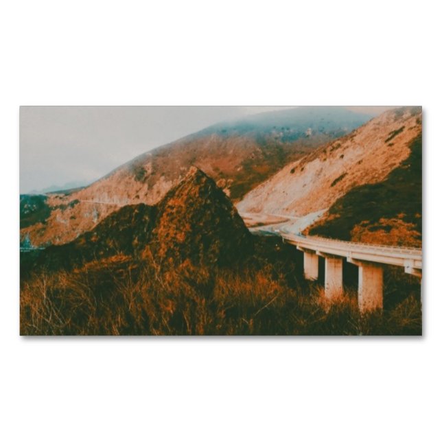 California State Route 1  Magnetic Business Card (Front)