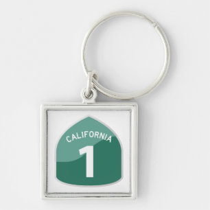 California State Route 1 Pacific Coast Highway Key Ring