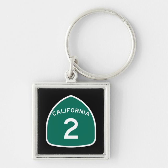 California State Route 2 Key Ring (Front)