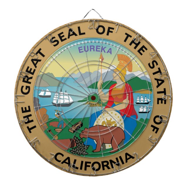 California State Seal Dartboard (Front)