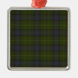 California state tartan metal tree decoration